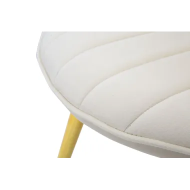 Krzesło FLEX Kremowe 52 48 78 cm Zestaw 2 szt.